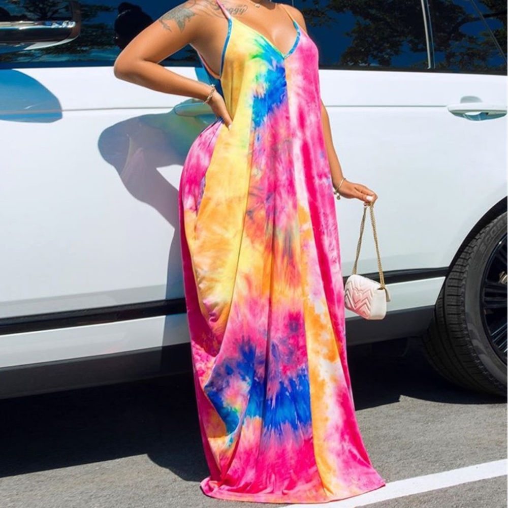 Tie-dye maxi dress - Picture 5 of 5